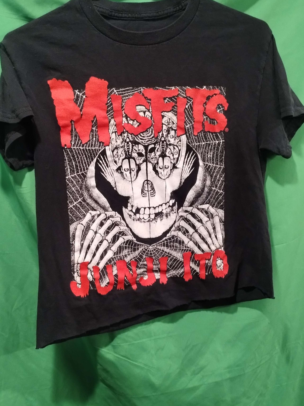 Misfits Junji Ito Graphic Kids Tee - Black with Red Print